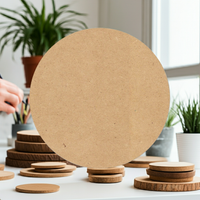 Círculos discos de madera DM (10-20 cms) - Pack de 10