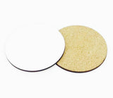 Círculos de disco de madeira DM branco (8-60 cm)