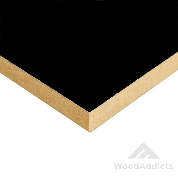 madera DM negra lacada cara superior para corte laser