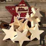 Estrellas decorativas de madera