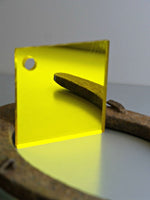Metacrilato Espejo Amarillo de 3mm