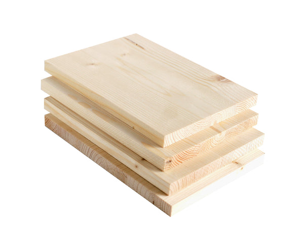 Planches de bois de sapin naturel de 14 mm