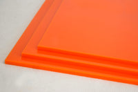 metacrilato acrílico naranja colada 3mm opaco para laser cnc displays artesania