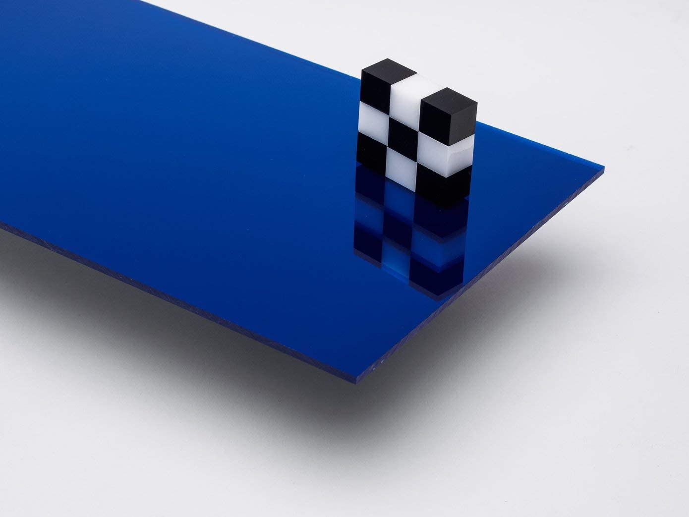 Metacrilato Azul Transparente, 1220 x 610 x 3 mm