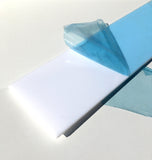 Metacrilato branco translúcido de 8 mm (opala)