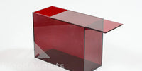 metacrilato rojo para expositores cajas displays plv